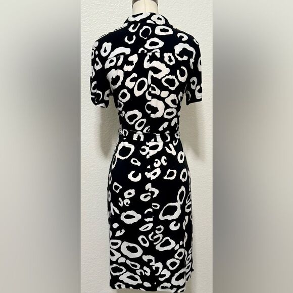 En Focus Stylish Black/White Women's Dress, Size 6 - Picture 3 of 5